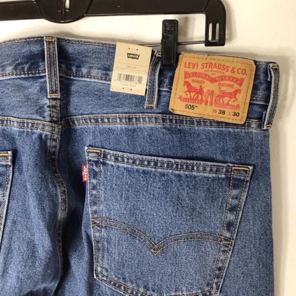 NWT Levi jeans men 505 38 / 30 regular - Picture 3 of 7